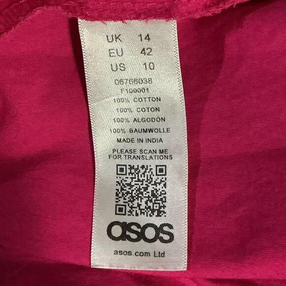 ASOS Women’s Pink Embroidered Boho Dress Size 10 US (14 UK, 42 EU) - Picture 5 of 8